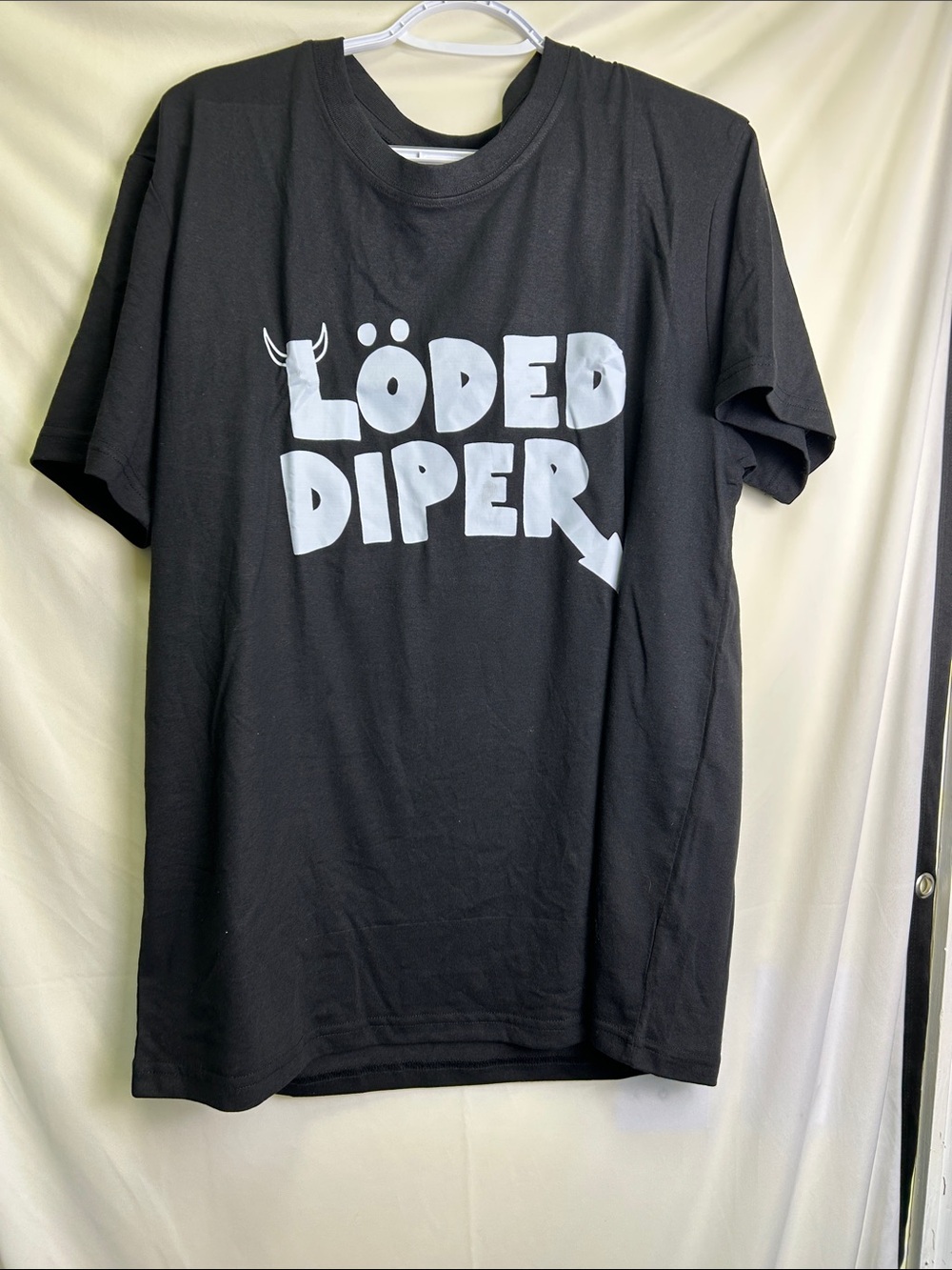 Loded Diper Graphic Short-Sleeve Tee -Black